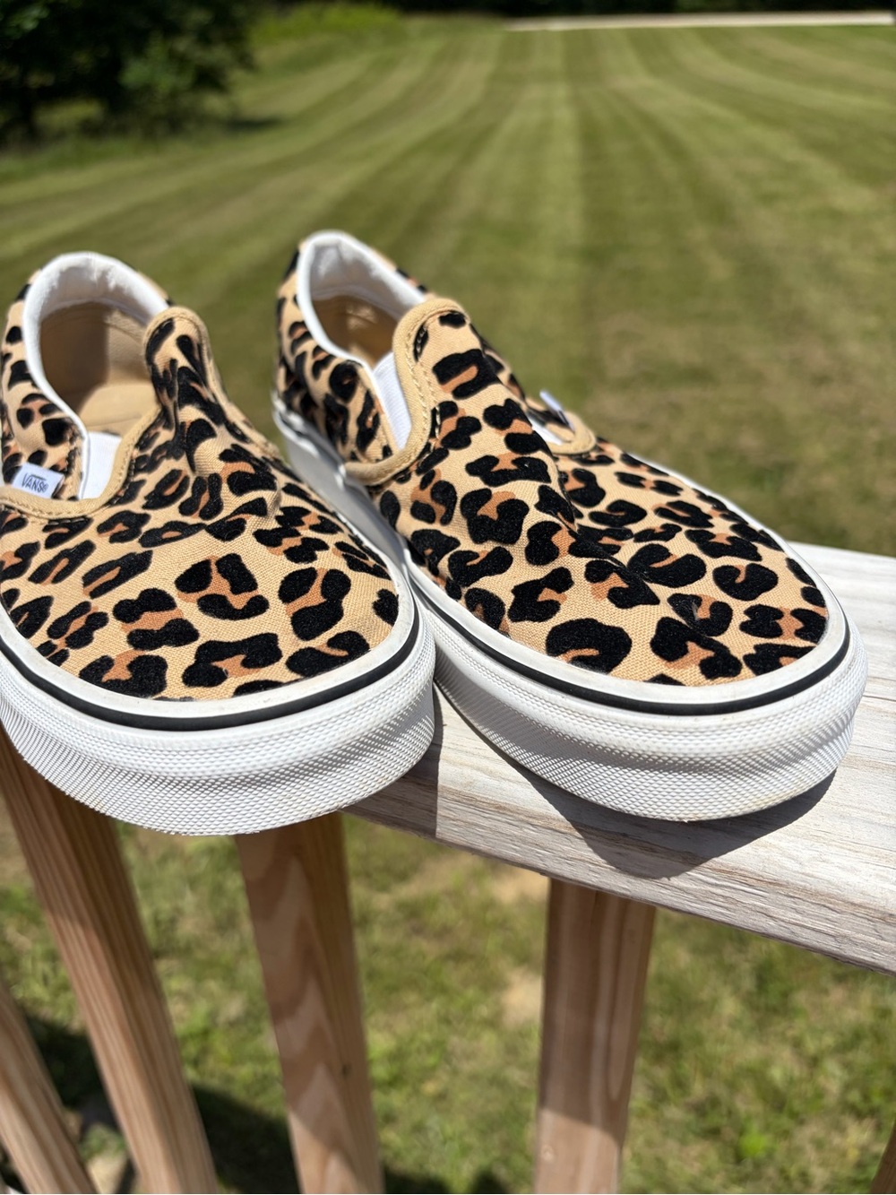 Vans Slip-On Leopard Print Slip On Shoes/Sneaker WM’s US S7.5 & Men’s US 6 Used - Picture 3 of 13